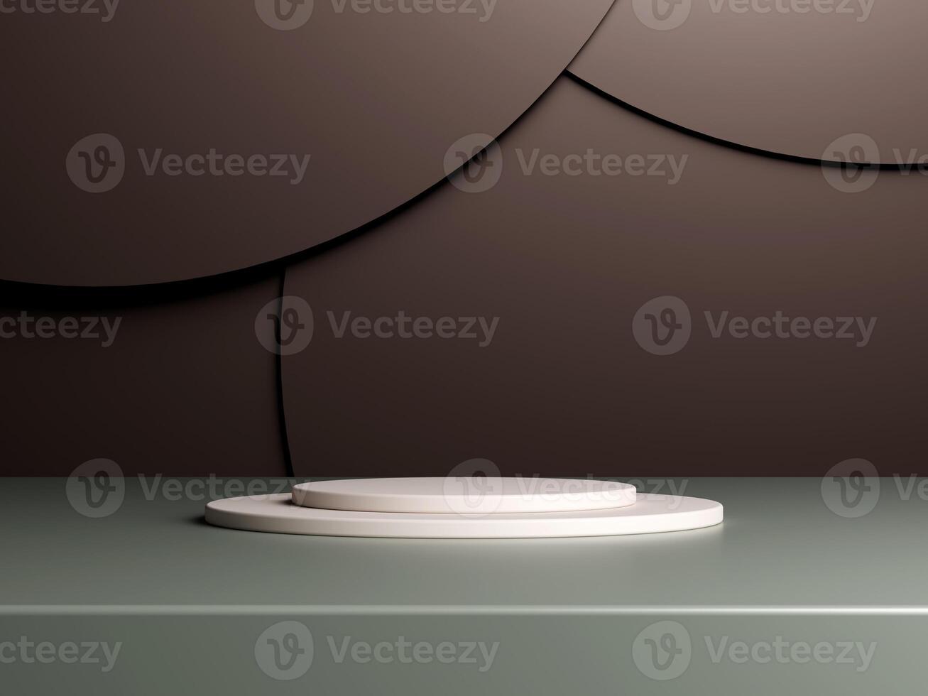 3d display product brown minimal scene with geometric podium platform. cylinder background 3d rendering with podium. stand for cosmetic products. Stage showcase on pedestal 3d studio photo