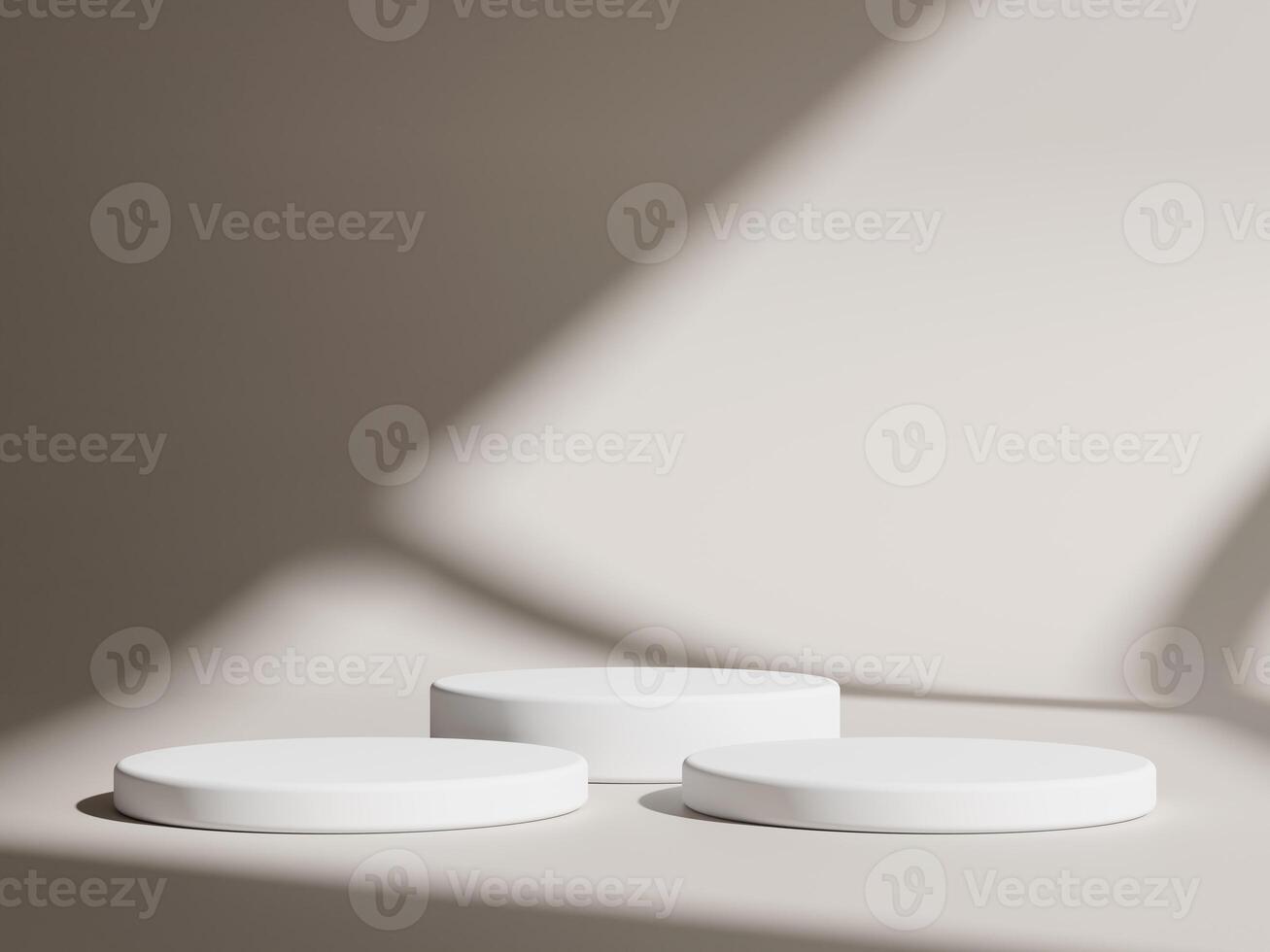3d display product minimal scene with geometric podium platform. cylinder background 3d rendering with podium. stand for cosmetic products. Stage showcase on pedestal 3d studio photo