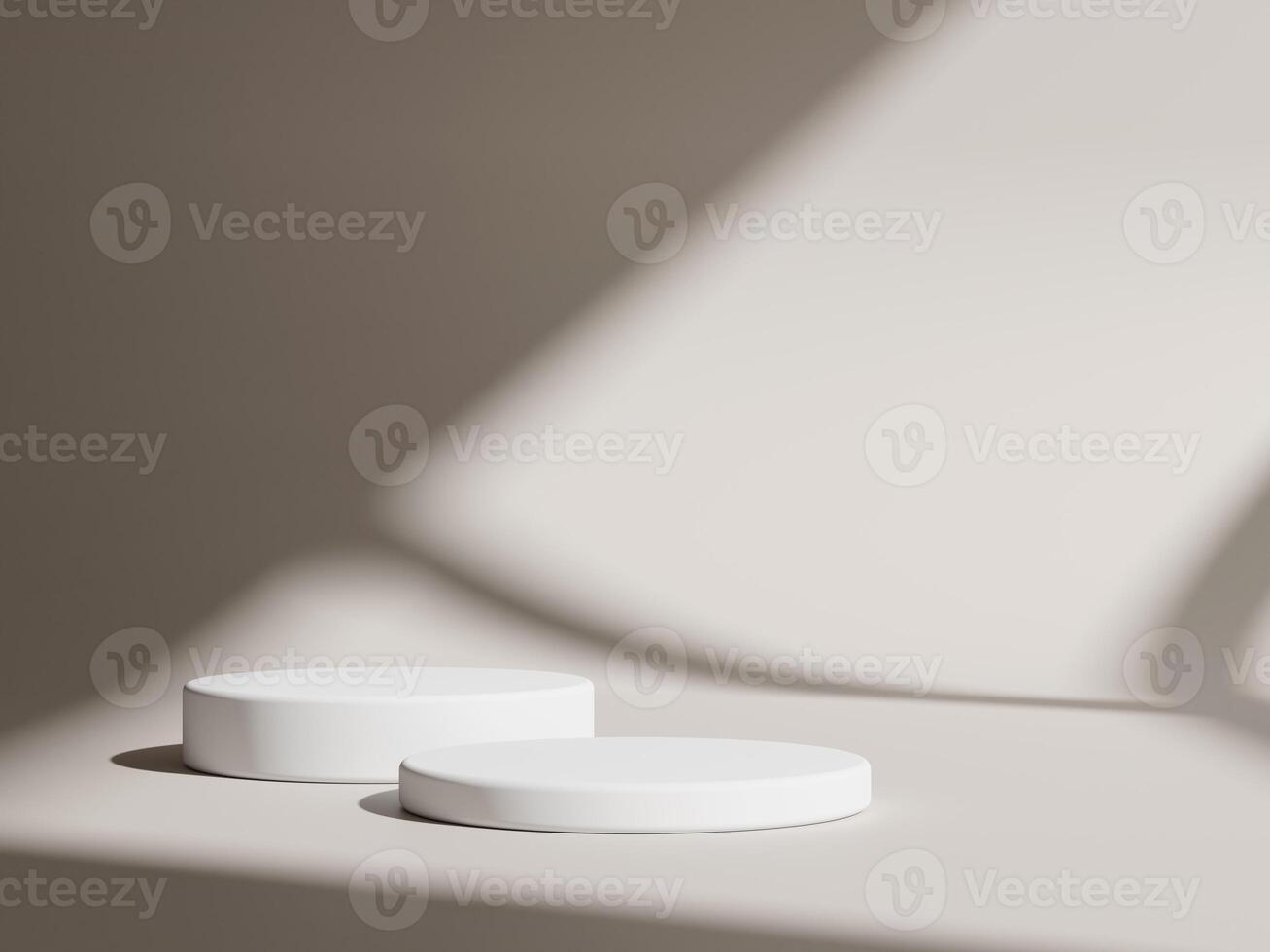 3d display product minimal scene with geometric podium platform. cylinder background 3d rendering with podium. stand for cosmetic products. Stage showcase on pedestal 3d studio photo