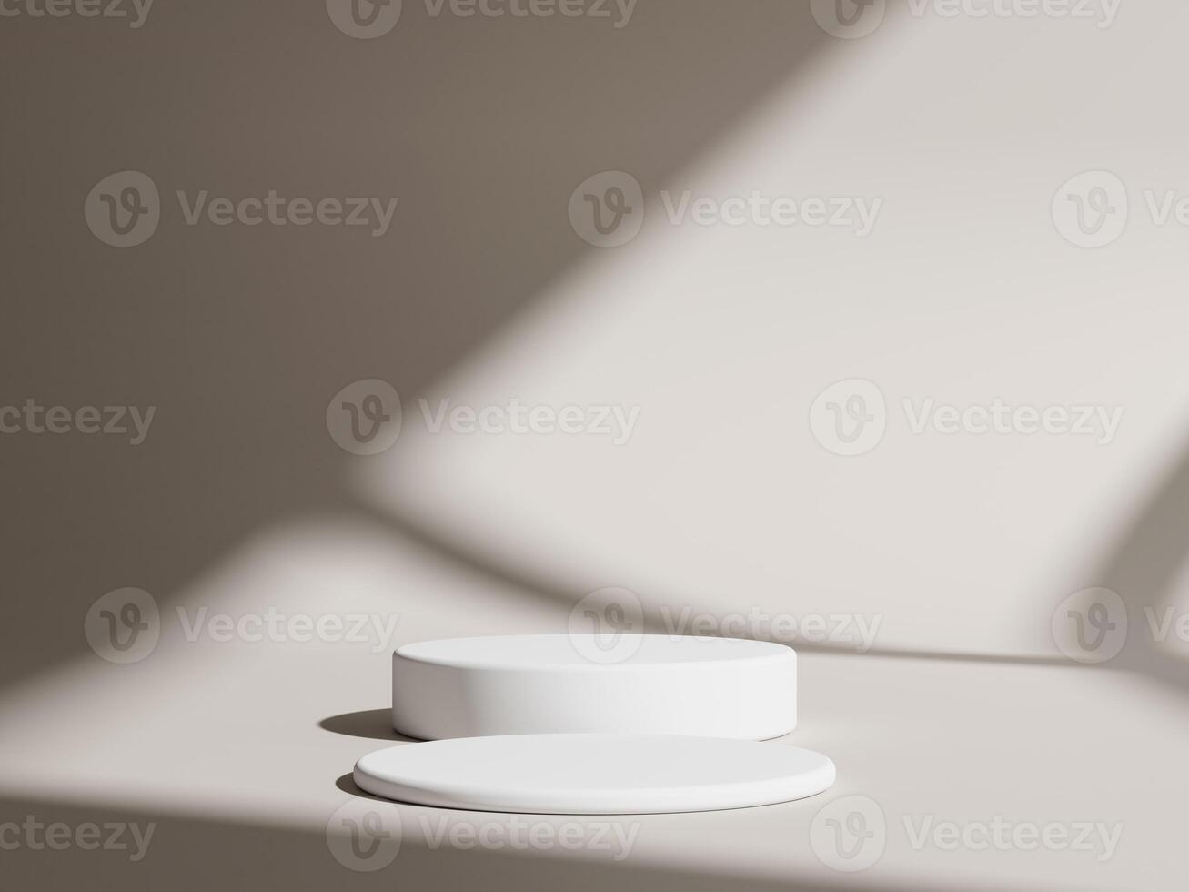 3d display product minimal scene with geometric podium platform. cylinder background 3d rendering with podium. stand for cosmetic products. Stage showcase on pedestal 3d studio photo