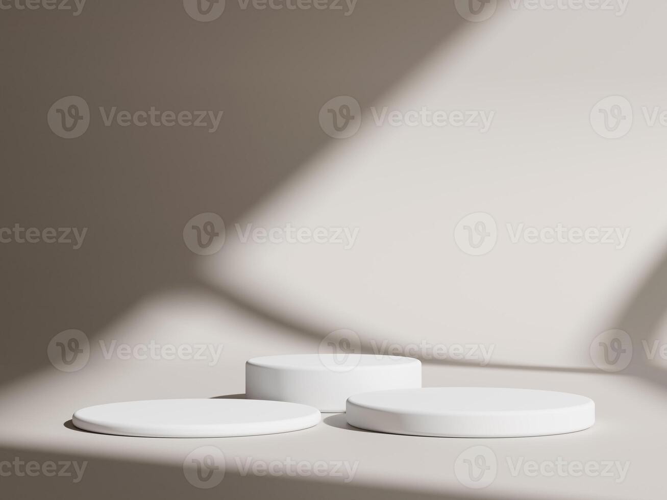 3d display product minimal scene with geometric podium platform. cylinder background 3d rendering with podium. stand for cosmetic products. Stage showcase on pedestal 3d studio photo