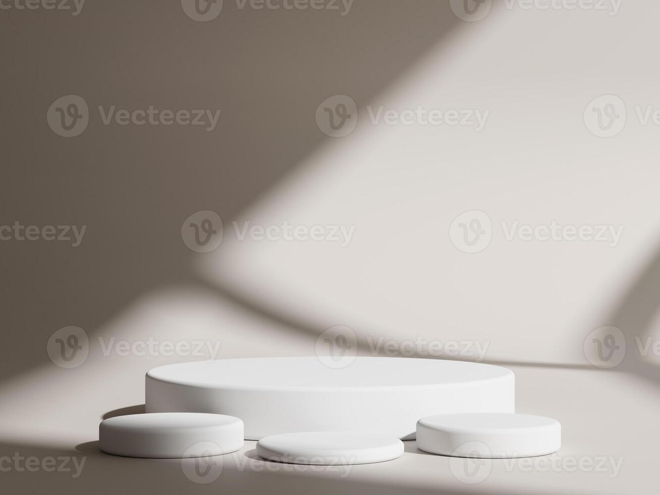 3d display product minimal scene with geometric podium platform. cylinder background 3d rendering with podium. stand for cosmetic products. Stage showcase on pedestal 3d studio photo