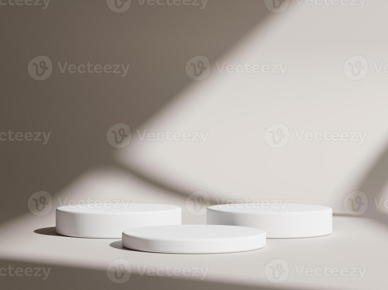 3d display product minimal scene with geometric podium platform. cylinder background 3d rendering with podium. stand for cosmetic products. Stage showcase on pedestal 3d studio photo