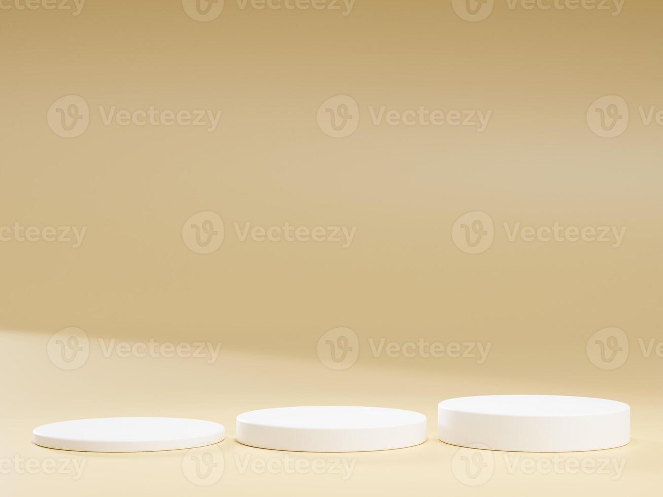 3d display product minimal scene with geometric podium platform. cylinder background 3d rendering with podium. stand for cosmetic products. Stage showcase on pedestal 3d studio photo