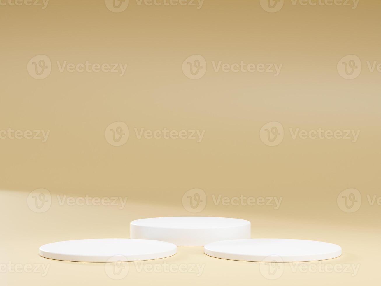 3d display product minimal scene with geometric podium platform. cylinder background 3d rendering with podium. stand for cosmetic products. Stage showcase on pedestal 3d studio photo