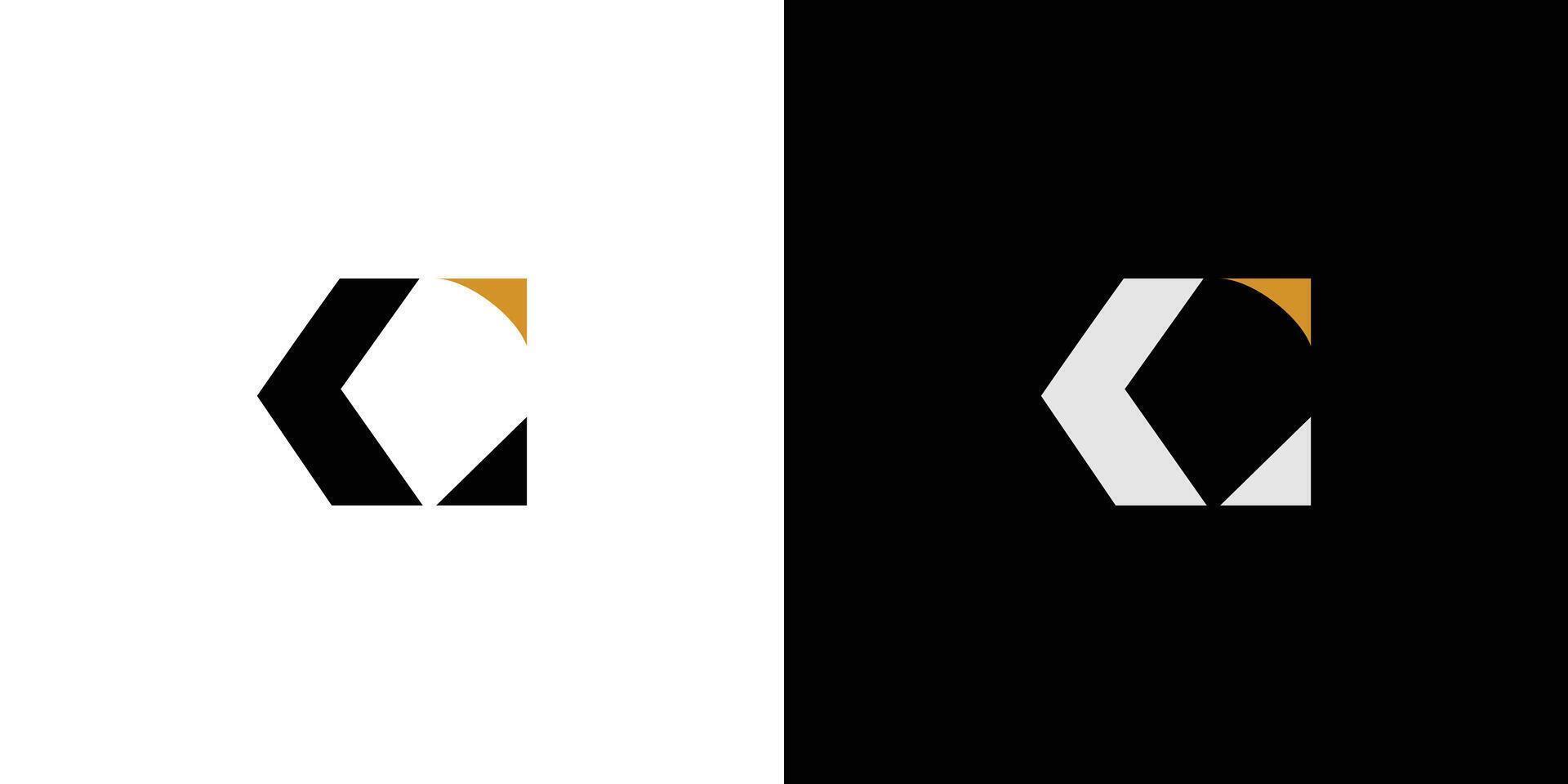 modern and unique letter C initials logo design vector