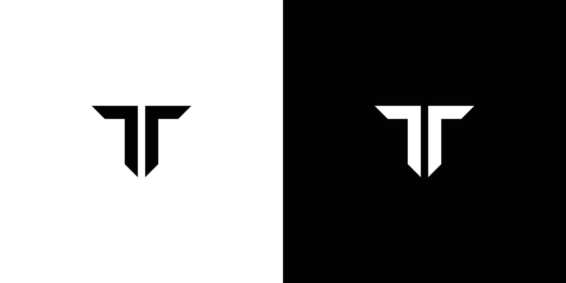 Amazing dan modern letter T initials logo design vector