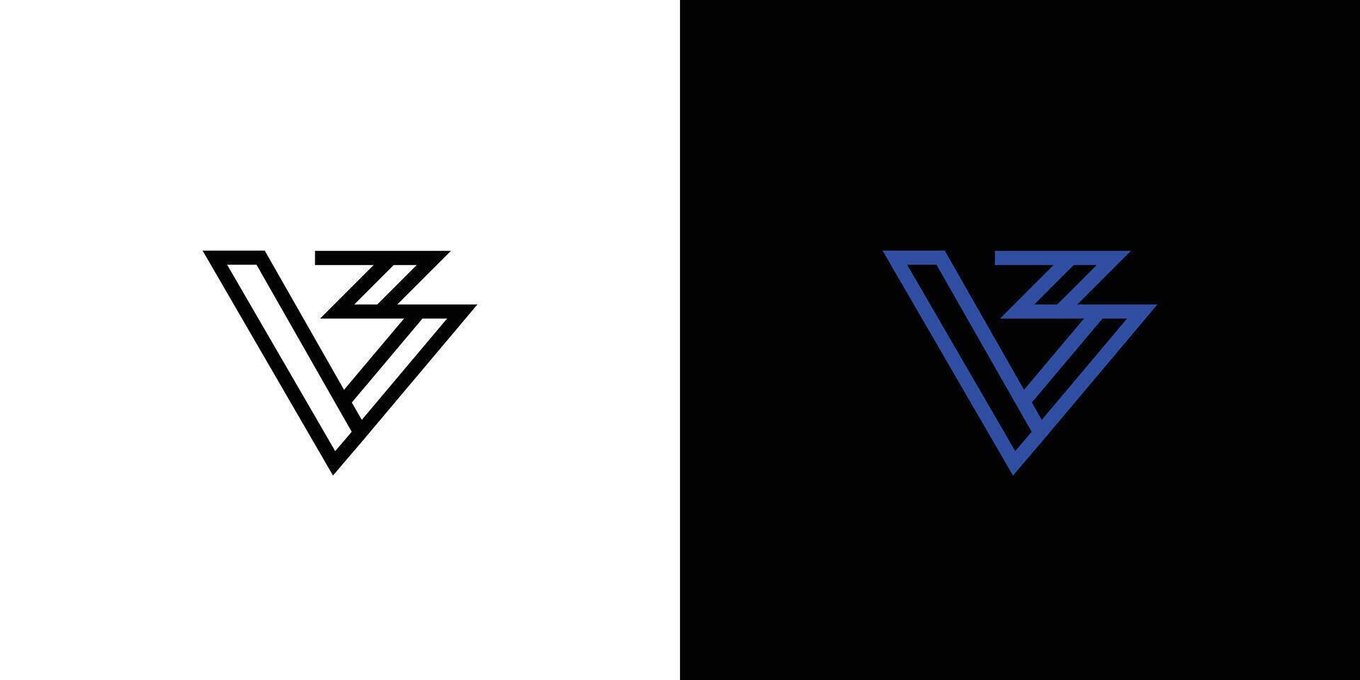 Modern and sophisticated V3 logo design vector