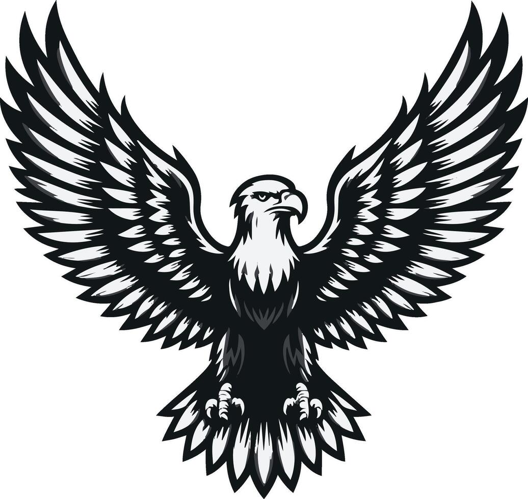 eagle silhouette art illustration vector