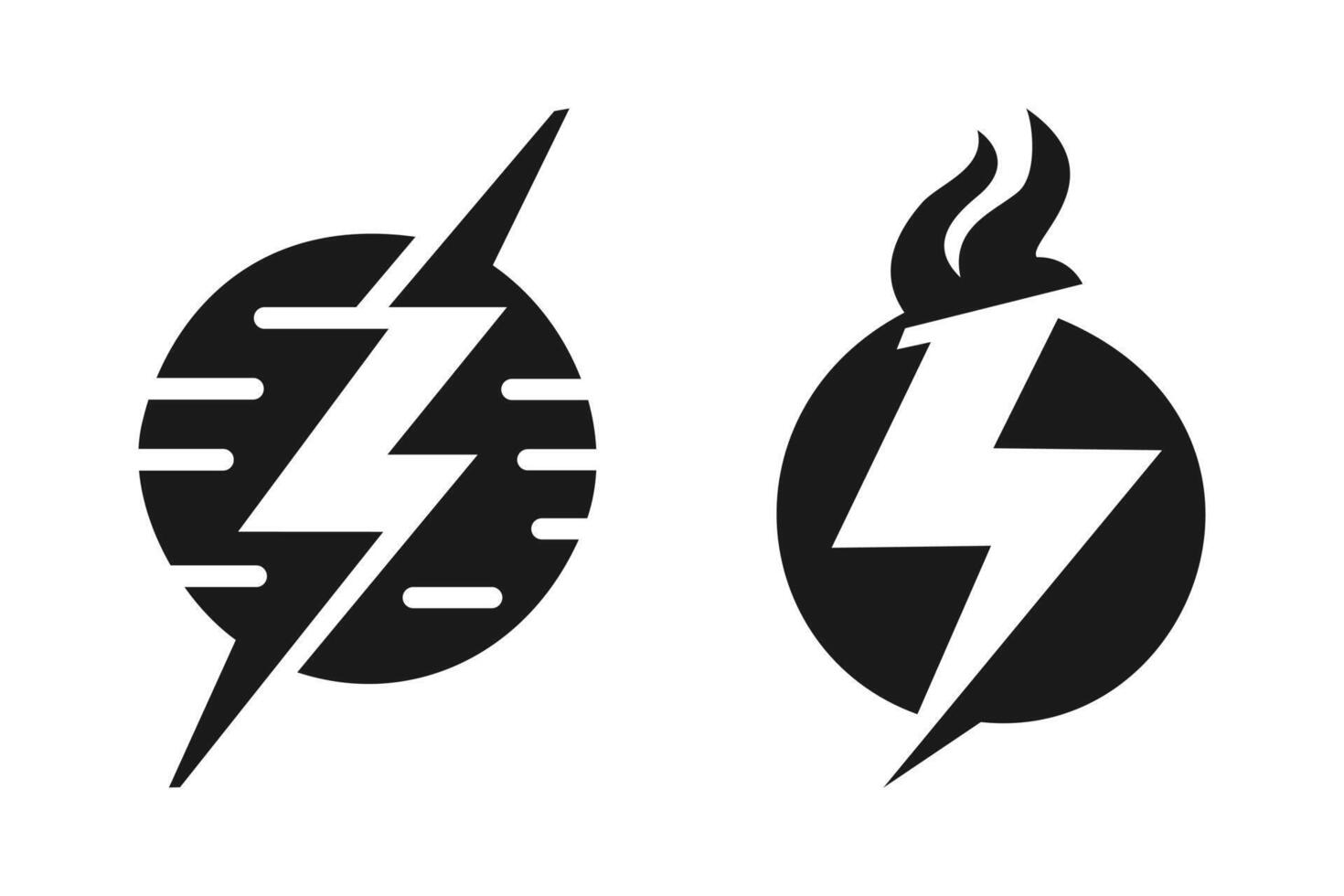 Hand drawn doodle electric lightning symbol sketch. thunder icon vector