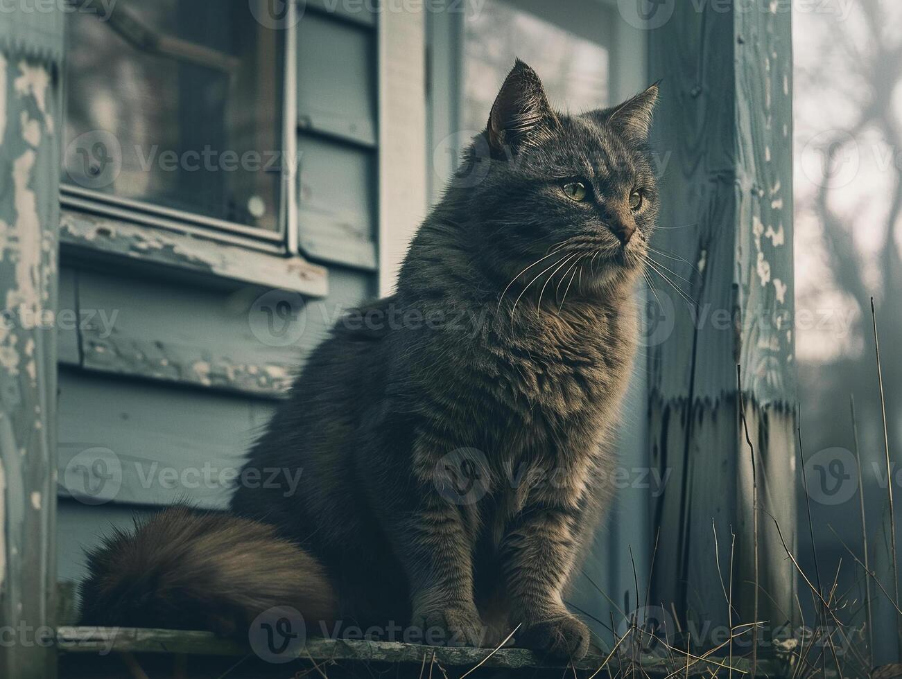 A house transforms a fierce predator into a gentle, purring pet photo