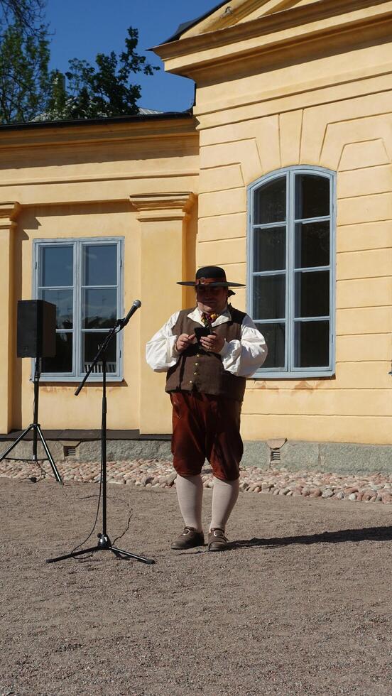 Uppsala, Sweden, May 18, 2024. A day at the Linnaeus Garden Party. 1700s theme. photo