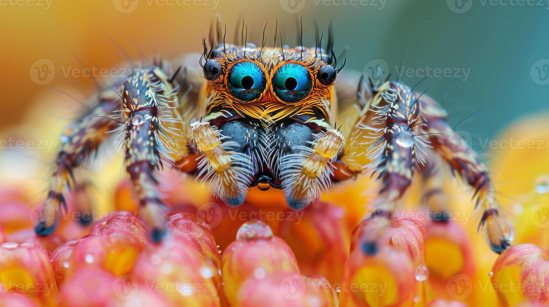 Macro Photography of a Jumping Spider photo