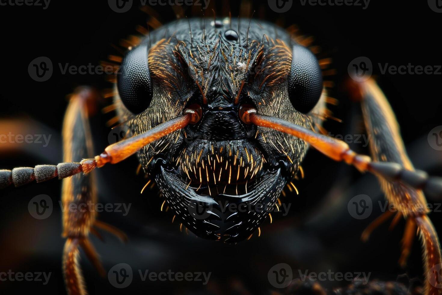 Close-Up of an Ant's Face photo