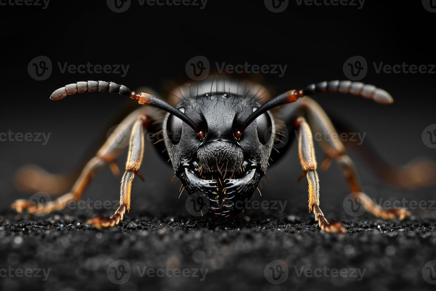 Close Up of an Ant's Face photo