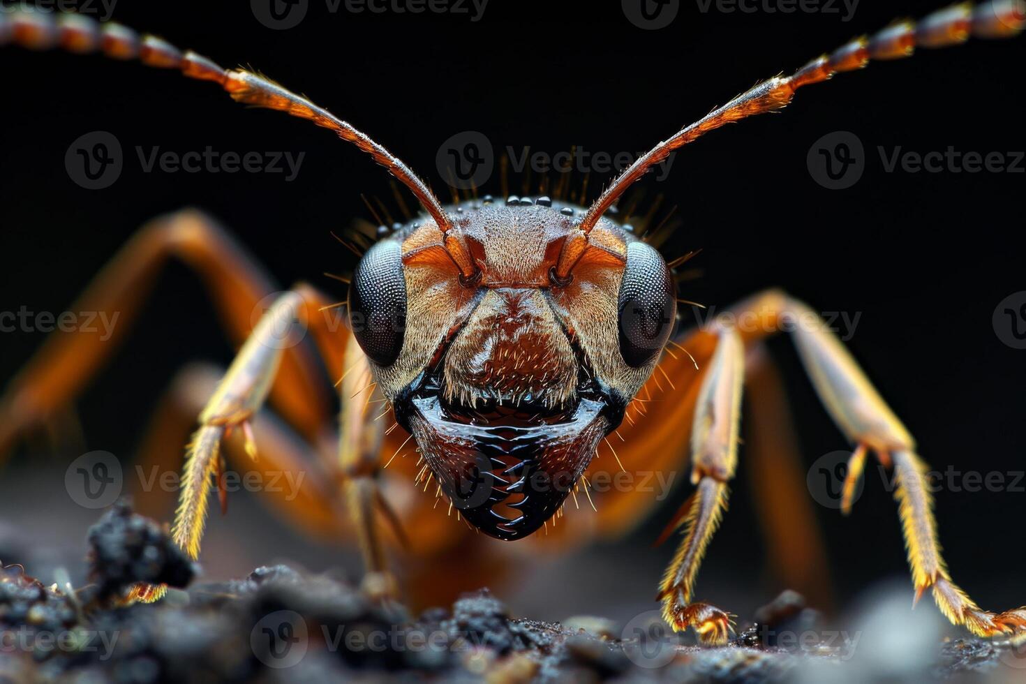 Close-up Portrait of an Ant photo