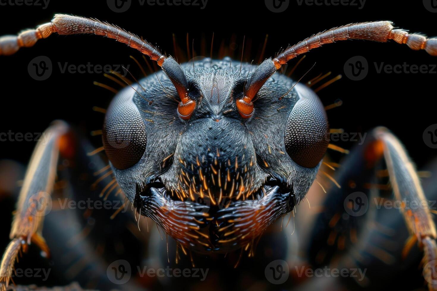 Close-up Portrait of an Ant's Face photo