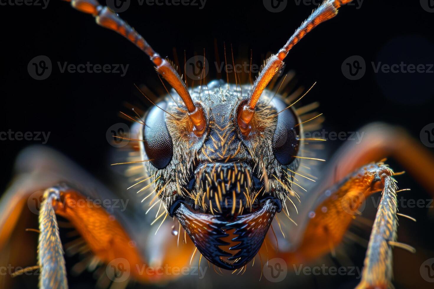 Close-up of an Insect's Face photo