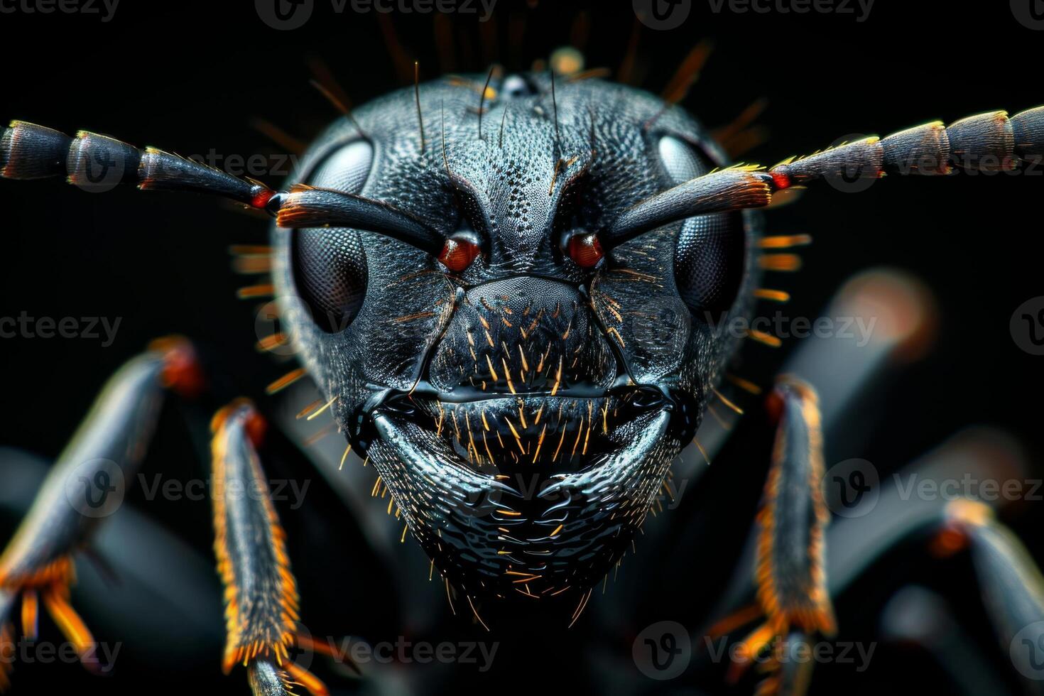 Close-up Portrait of an Ant photo