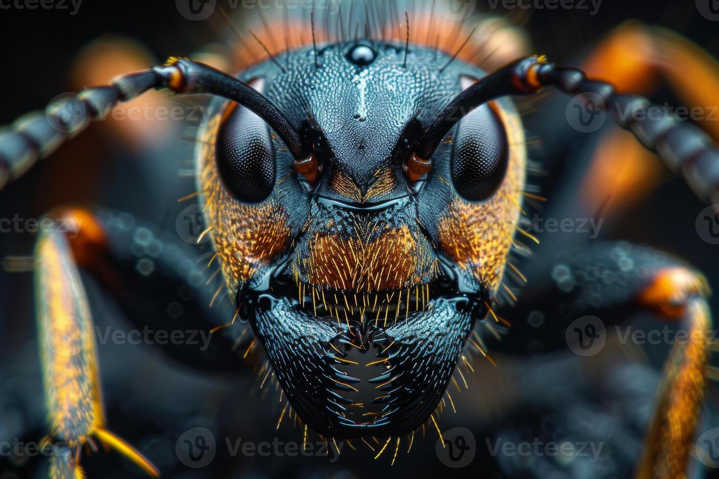 Close-Up Portrait of an Ant photo
