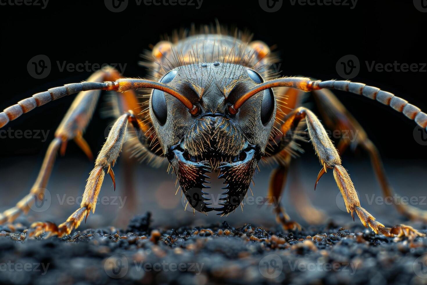 Close-Up Portrait of an Ant photo