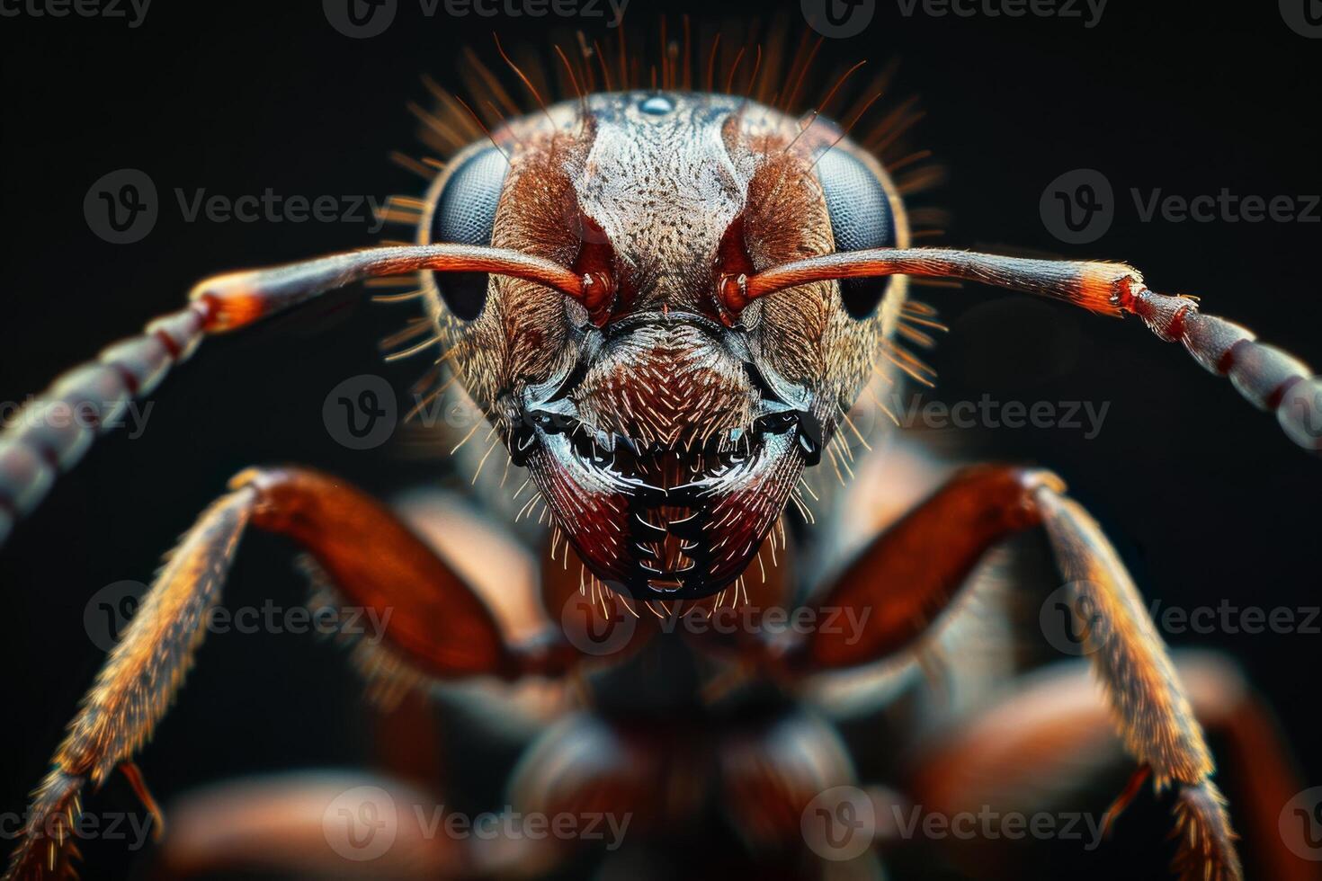 Close-up Portrait of an Ant photo