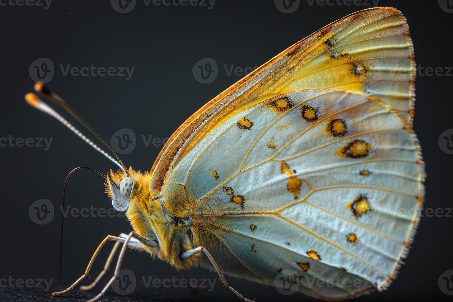 Close-Up of a Butterfly with Striking Wing Patterns photo