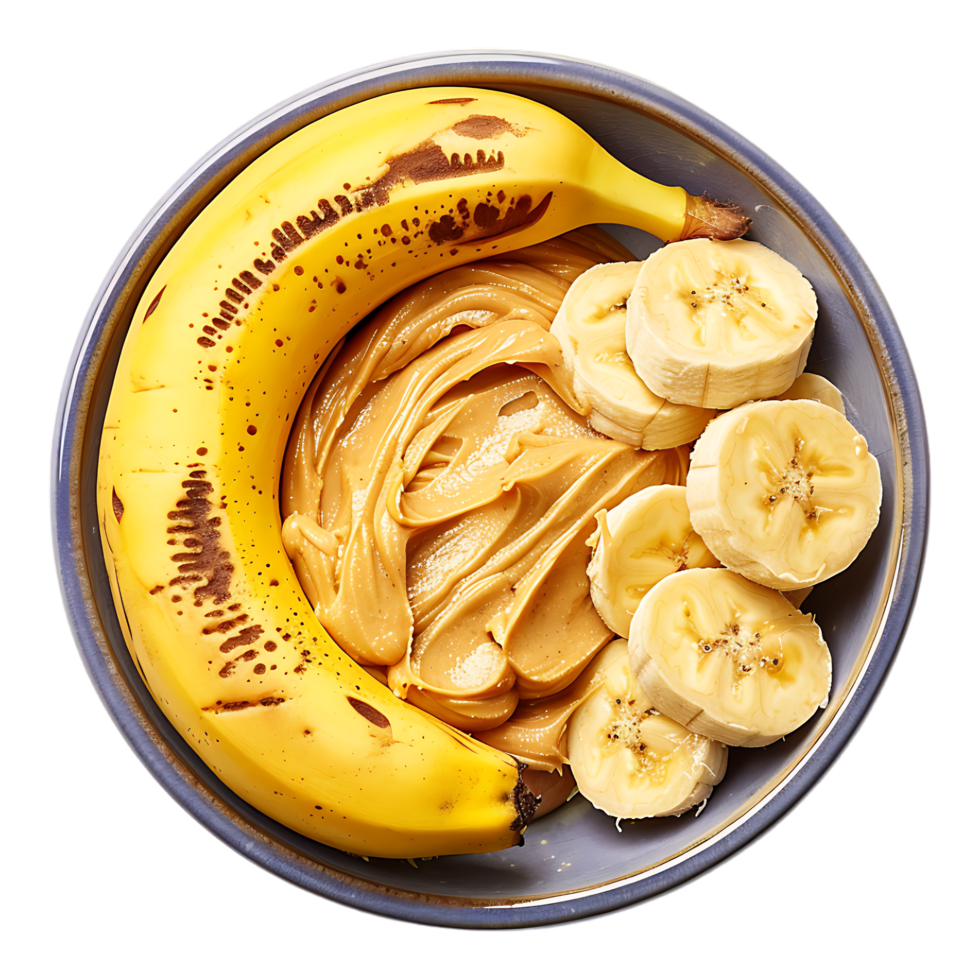 Banana Hummus Paste on Transparent Background png