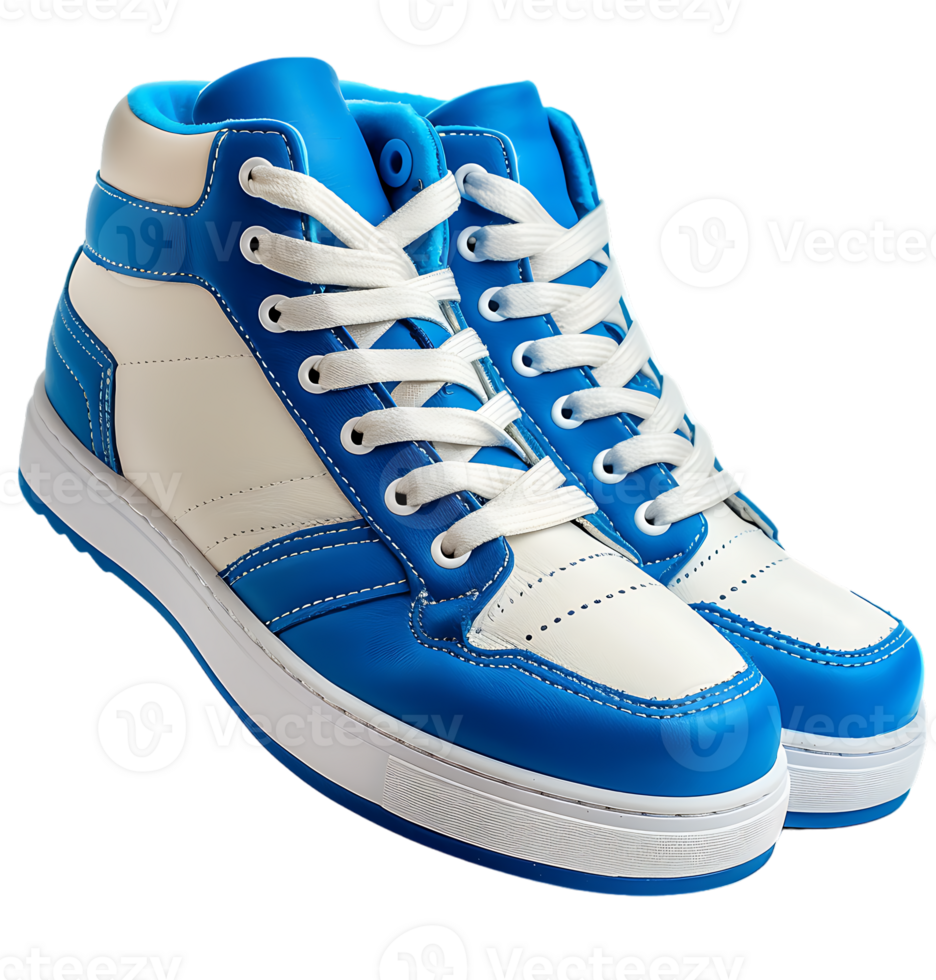 Blue and white shoe on isolated transparent background 46678747 PNG
