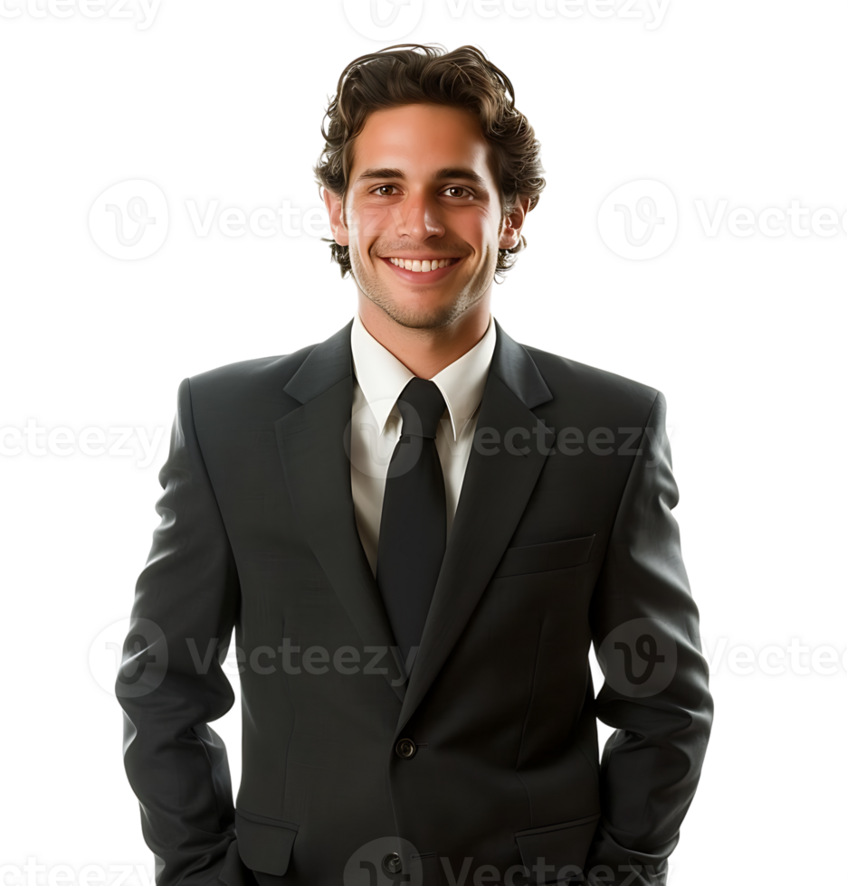 shot of a smiling businessman on isolated transparent background png