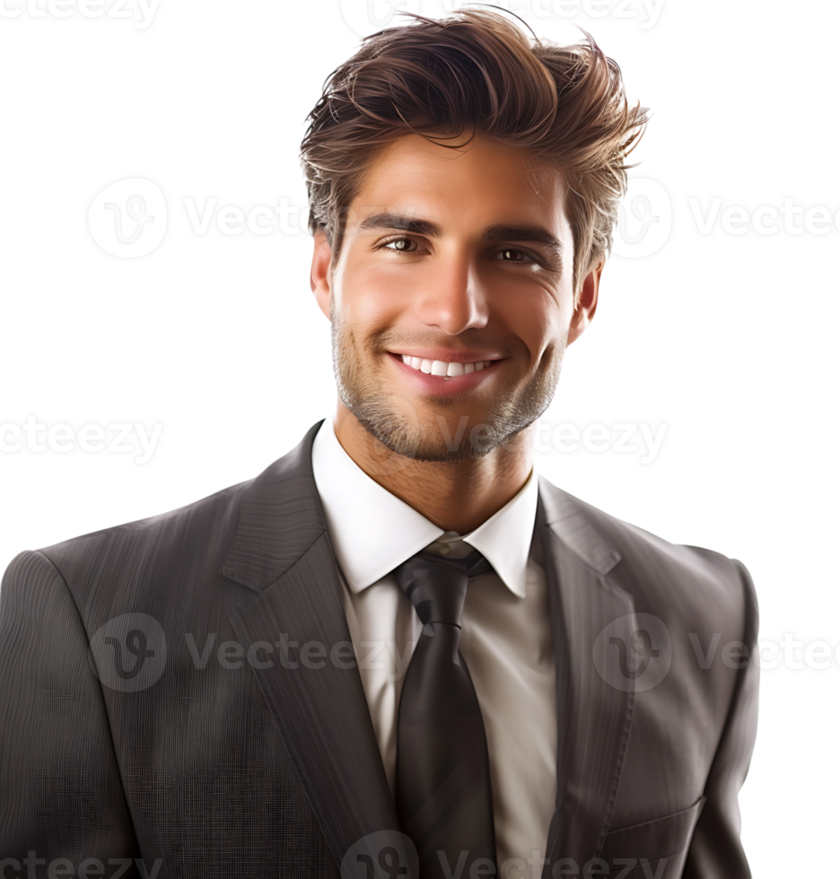 shot of a smiling businessman on isolated transparent background png