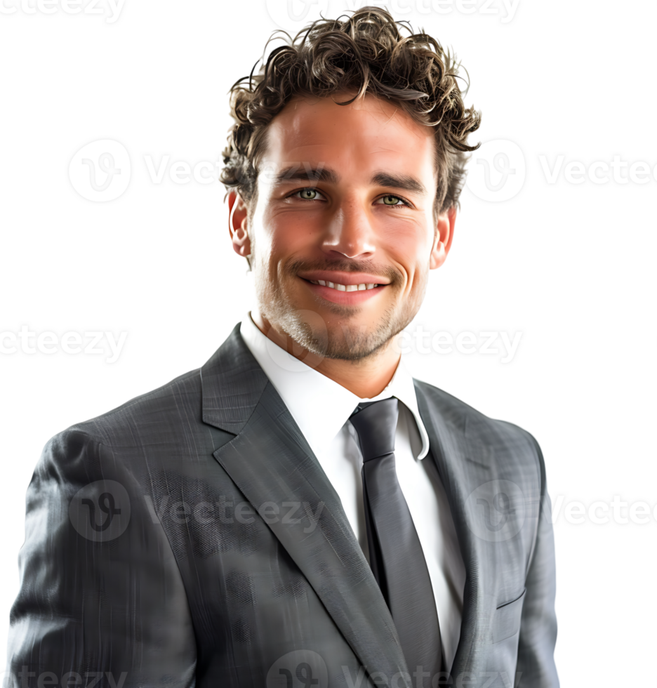 shot of a smiling businessman on isolated transparent background png