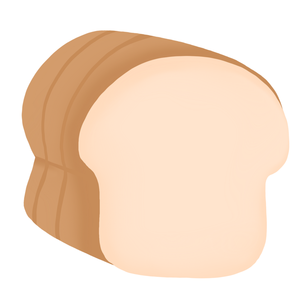 illustration of a bread slice icon transparent png