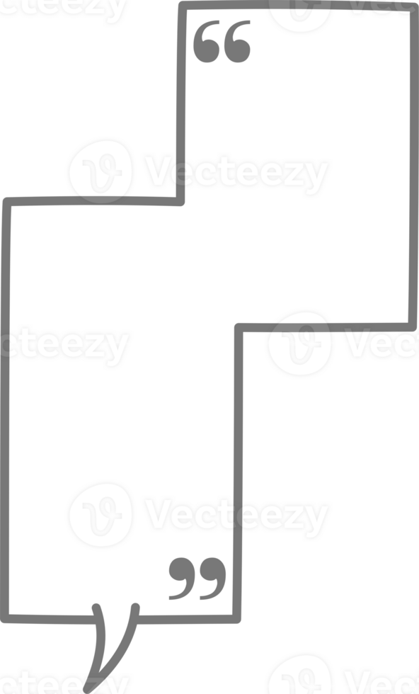 schwarz und Weiß Farbe Rede Blase Ballon mit Zitat Zeichen, Symbol Aufkleber Memo Stichwort Planer Text Box Banner png