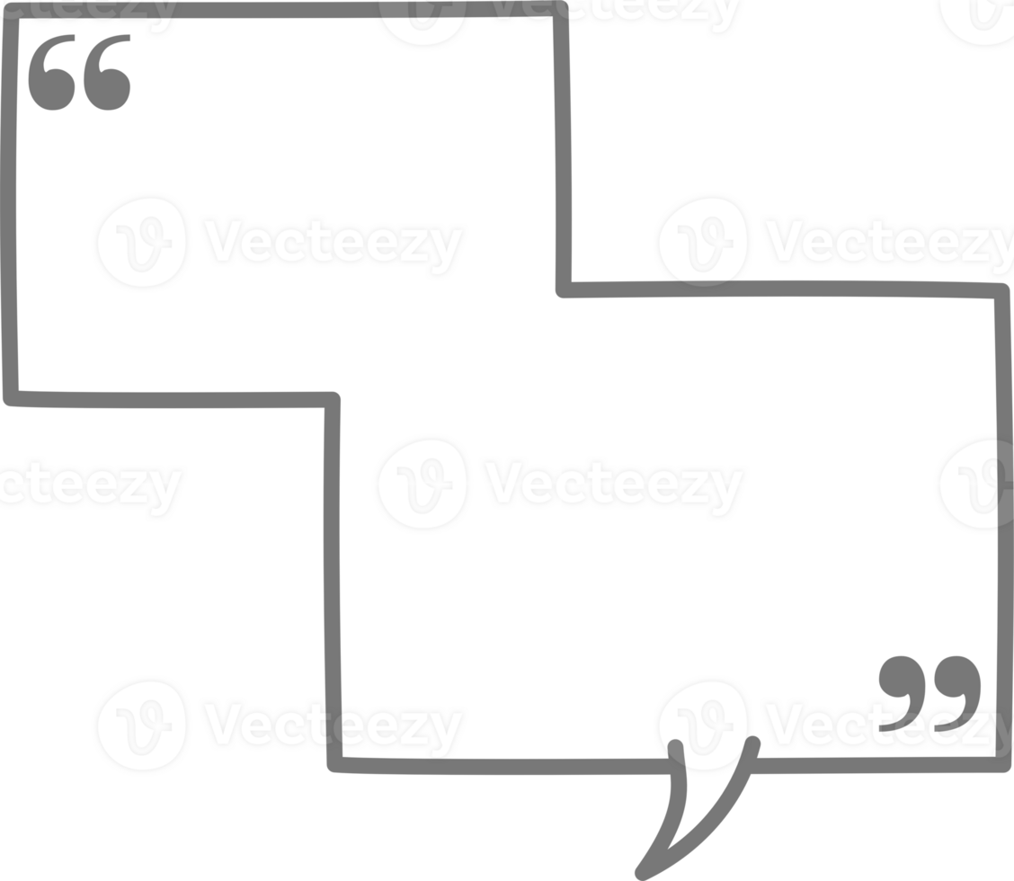 Black and white color speech bubble balloon with quotation marks, icon sticker memo keyword planner text box banner png