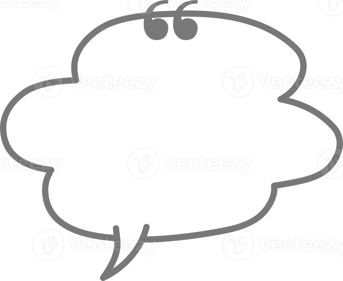 Black and white color speech bubble balloon with quotation marks, icon sticker memo keyword planner text box banner png