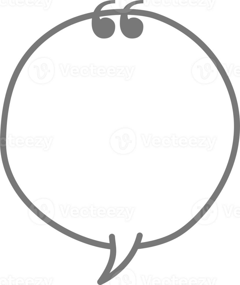 Black and white color speech bubble balloon with quotation marks, icon sticker memo keyword planner text box banner png