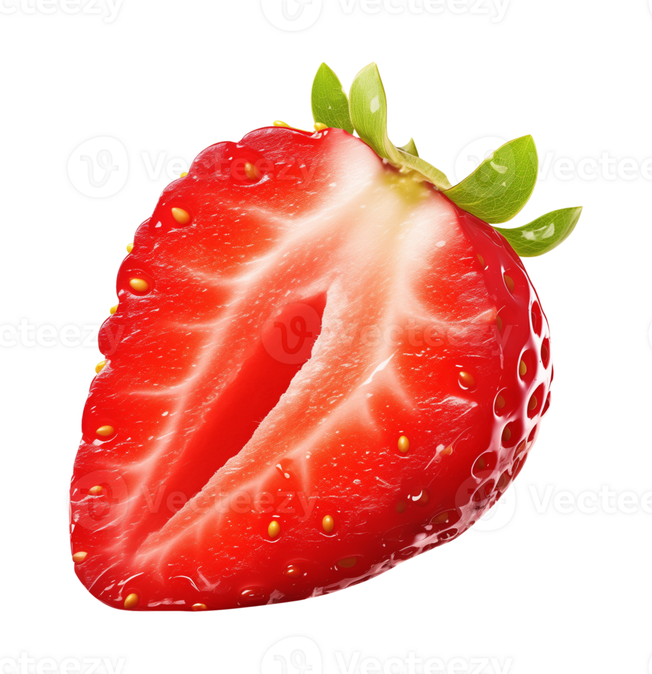 Strawberry Slice Isolated on Transparent Background png
