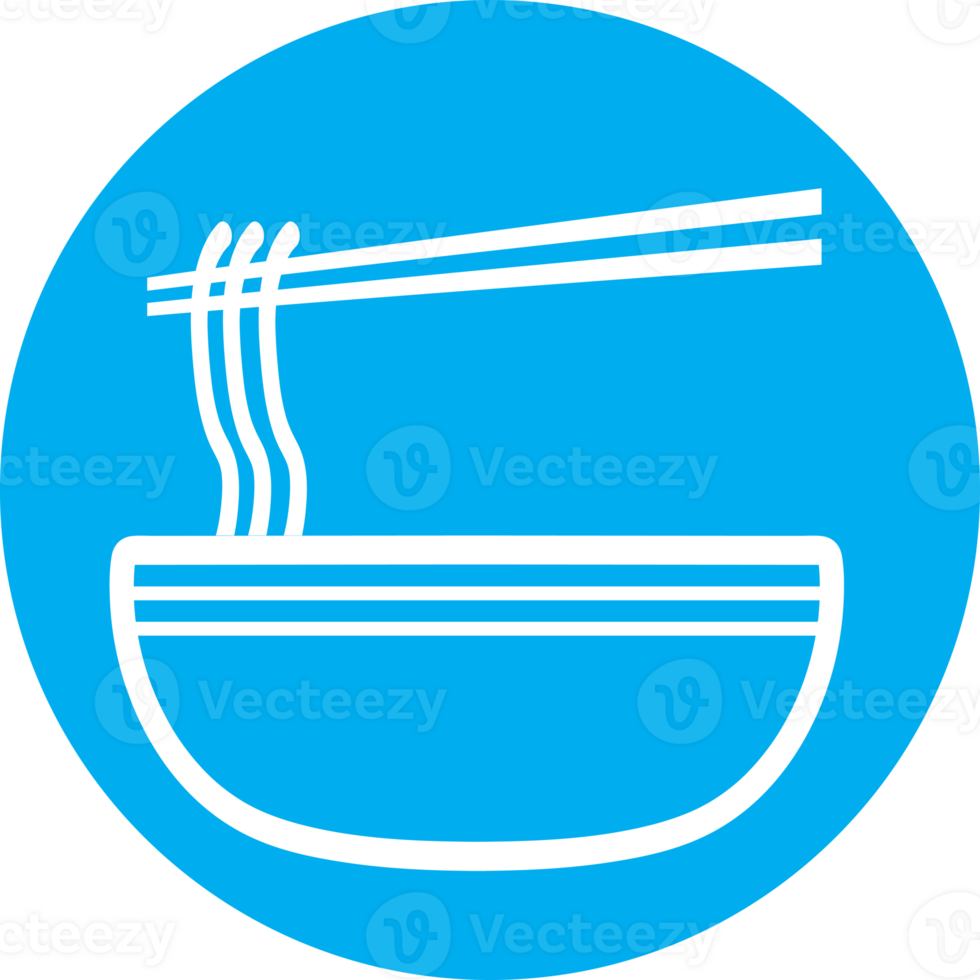 The Noodles logo or icon for food concept. png