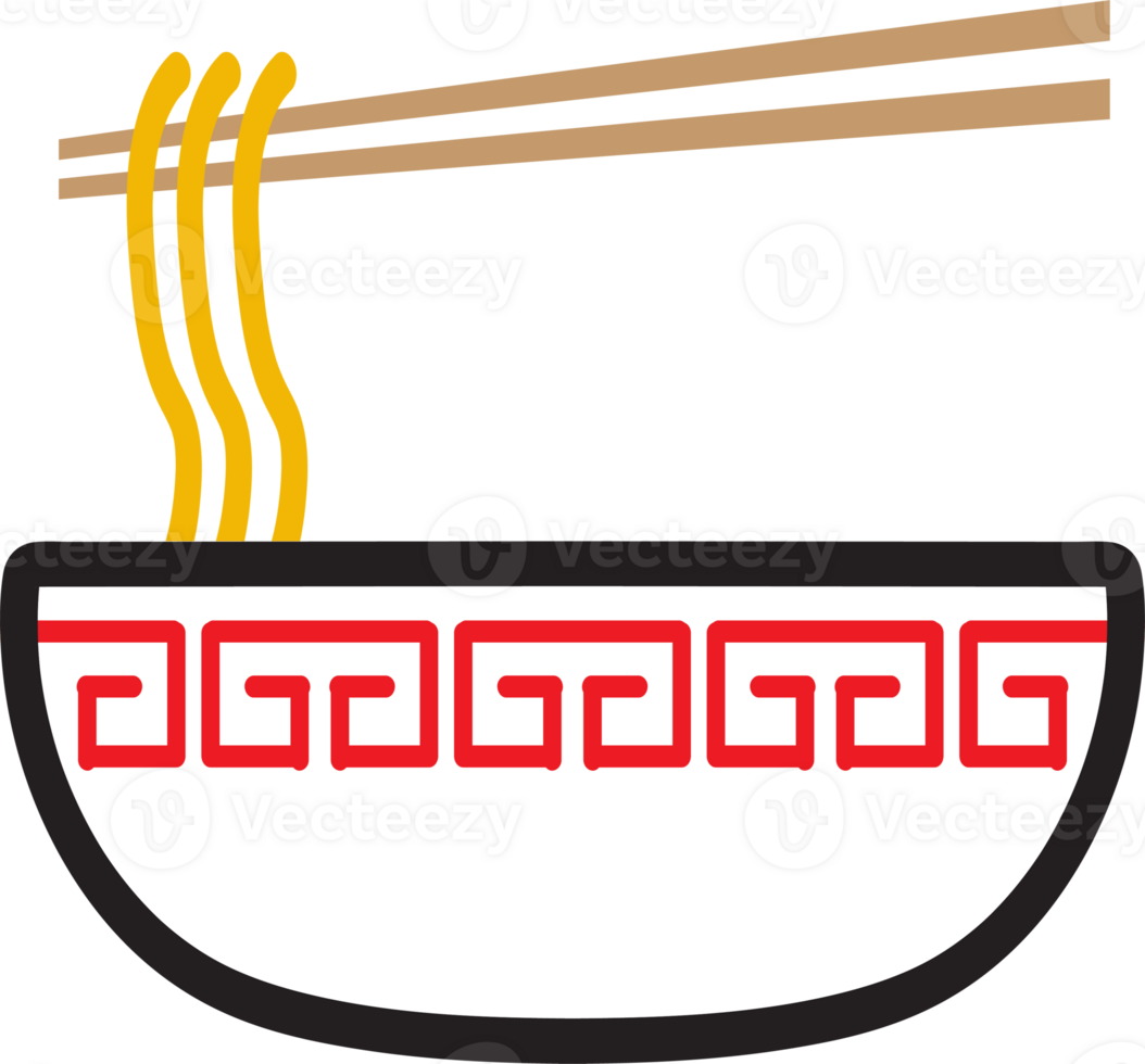 The Noodles logo or icon for food concept. png