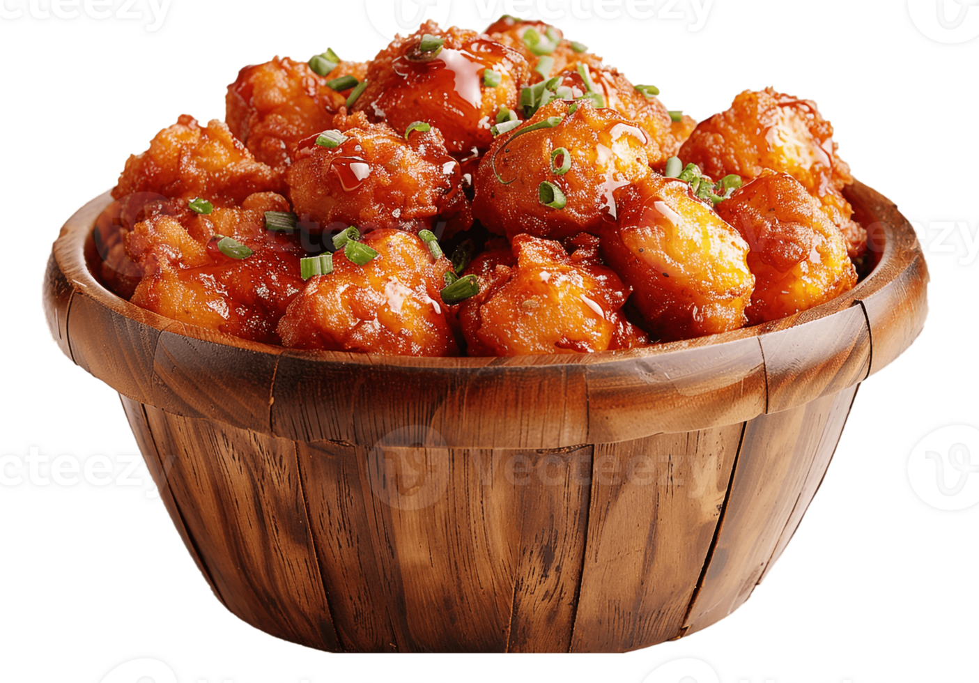 A Bucket Full Of Fried Chicken With Transparent Background, . png