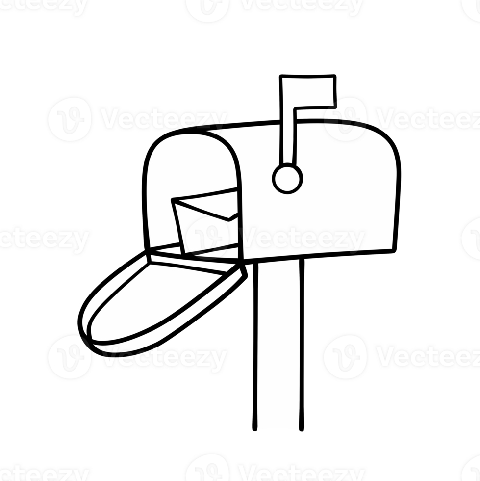 mailbox with a letter png
