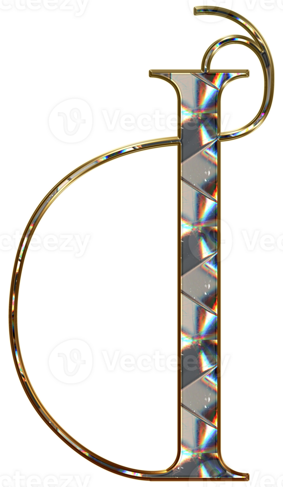 Diamond shiny alphabet png