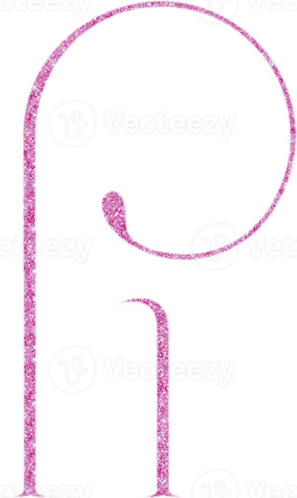 Cute glitter alphabet png