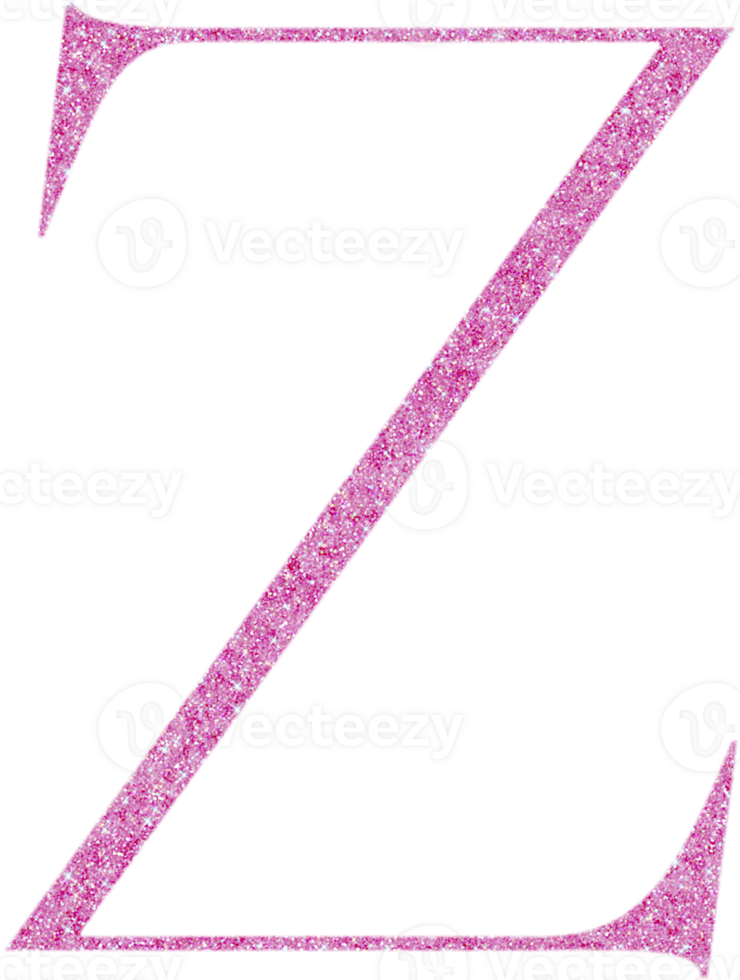 Cute glitter alphabet png