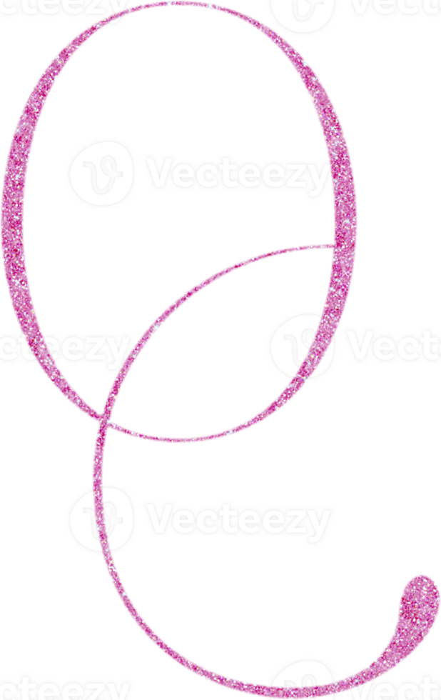 Cute glitter alphabet png