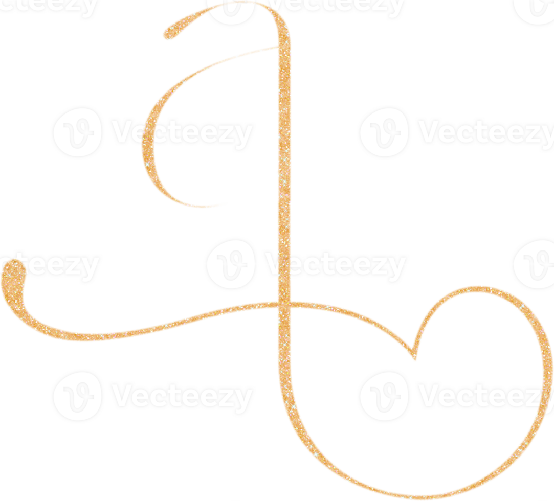 Cute glitter alphabet png