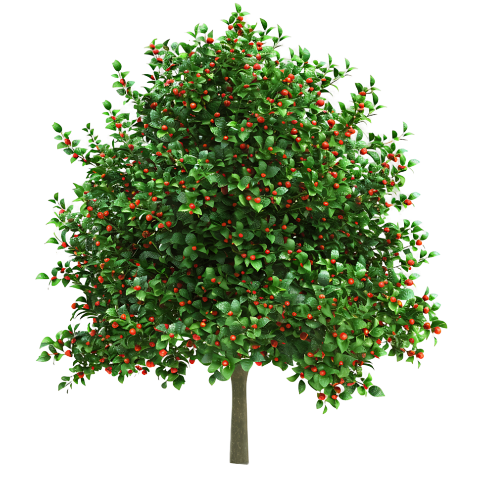 Ilex x Aquipernyi Tree Isolated on Clear Background png
