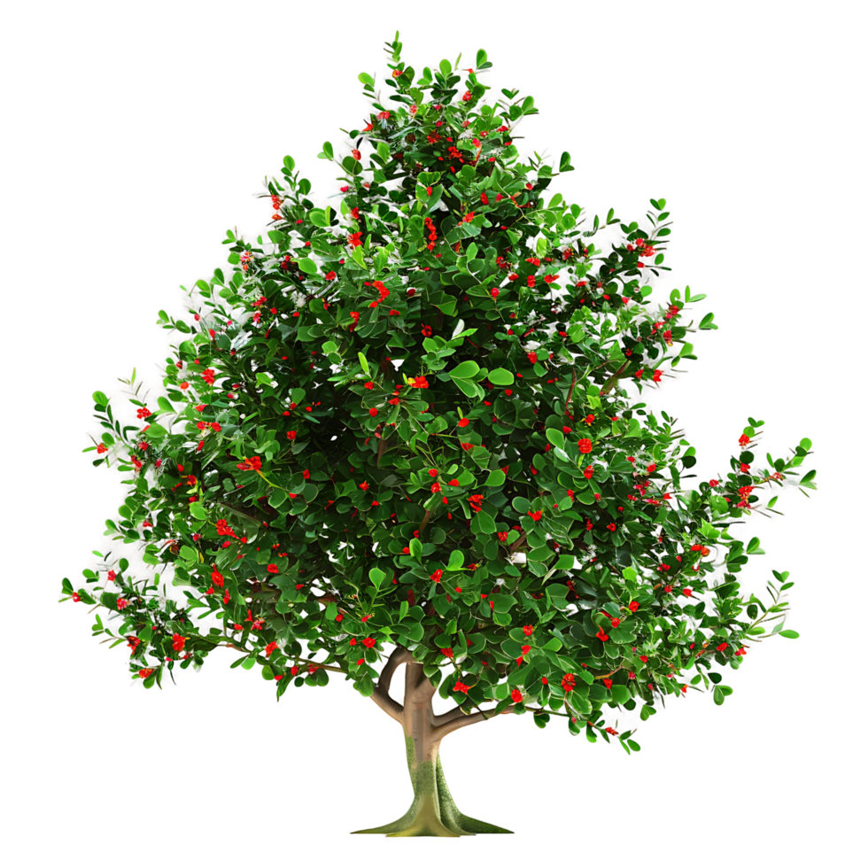 Ilex x Aquipernyi Tree with Clear Background png