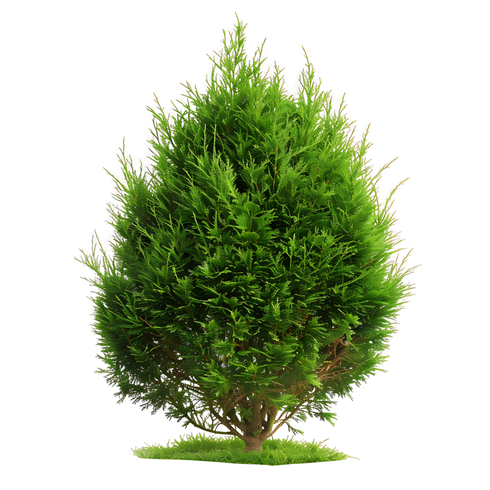 Juniperus Sabina Bush on Transparent Background png